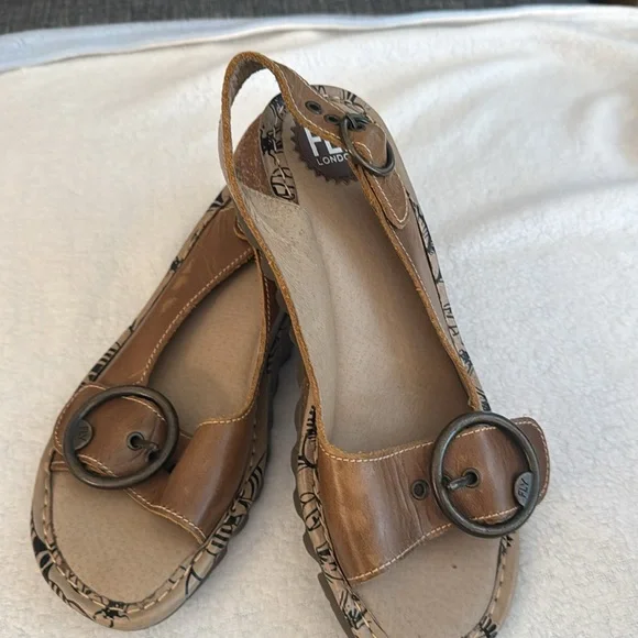 Fly London Tan Sandals - Picture 10 of 10